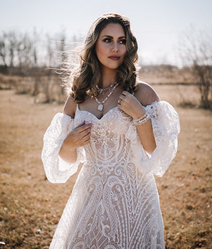 Statement Necklace - White Druzy Stone