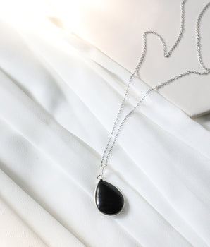 Black Onyx Pendant Necklace