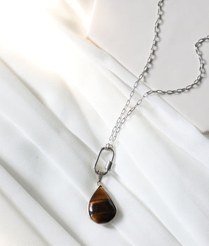 Tiger Eye Pendant Necklace