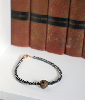 Men's Gold Druzy Bracelet