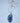 Collier Tranche d'Agate - Bleu Clair