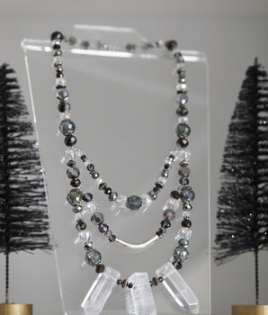 Statement Necklace - Crystal Quartz Spike