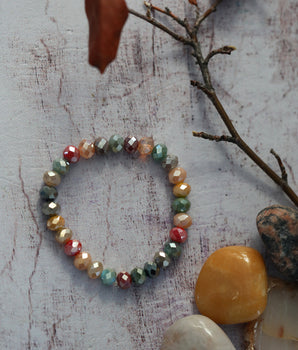 Beaded Bracelet - Multicolor Crystal