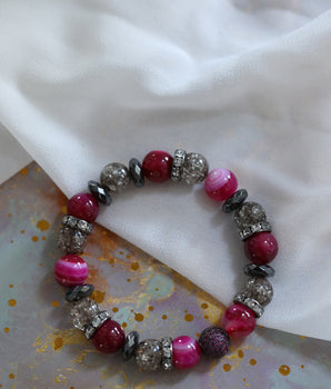 Beaded Bracelet - Mystic Pink