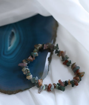 Pulsera Chip - Fancy Jasper Agate