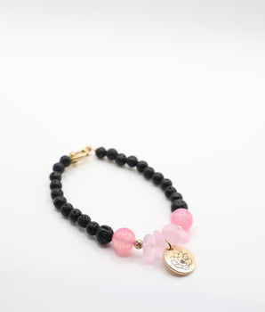 Lotus Flower Charm Bracelet